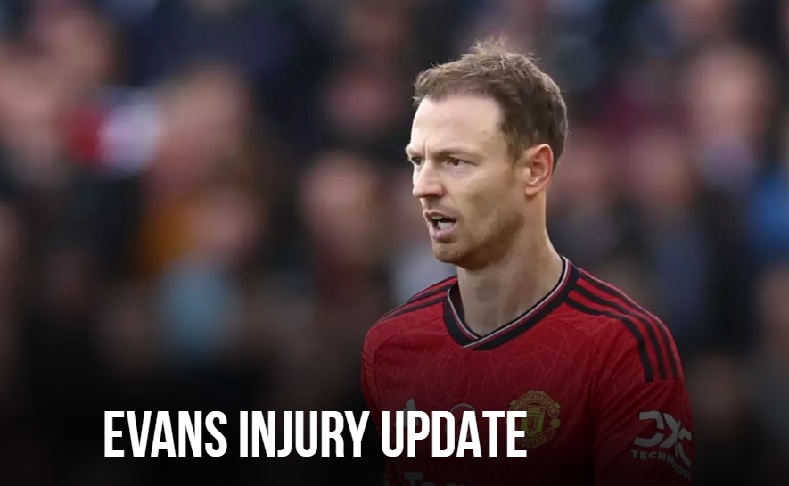 中卫要没人了！曼联官方：埃文斯大腿拉伤，将伤缺数周