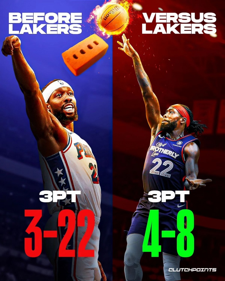 战旧主！贝弗利昨天对阵湖人8投4中 此前三分22投仅3中