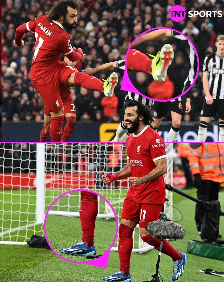 球鞋buff?萨拉赫上半场射失点球,中场休息更换球鞋后2射1传