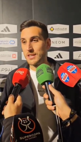 奥萨苏纳门将:皇马和巴萨进西超杯决赛,这是提前安排好的