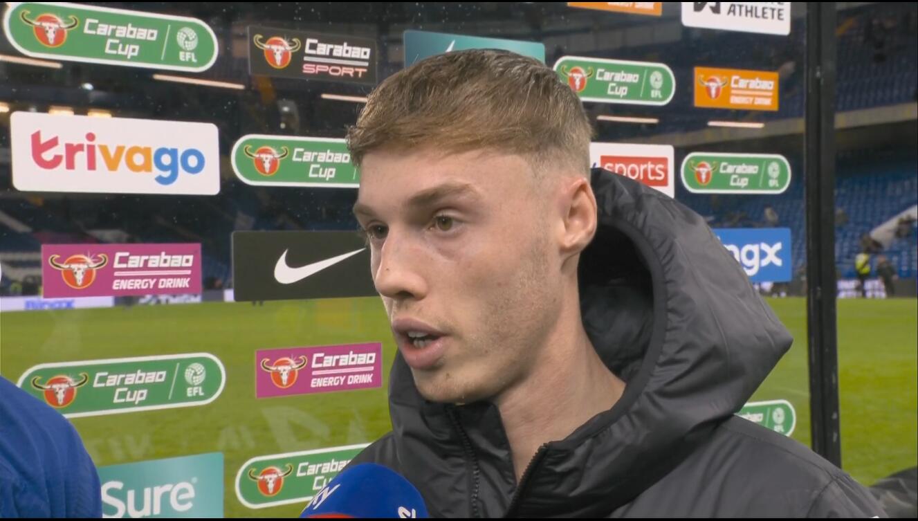 帕尔默:首回合错过3次必进球机会提醒着自己,期待联赛杯夺冠