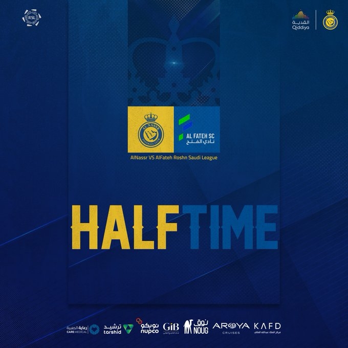 半场-C罗连场破门&联赛19场21球 利雅得胜利暂1-1哈萨征服