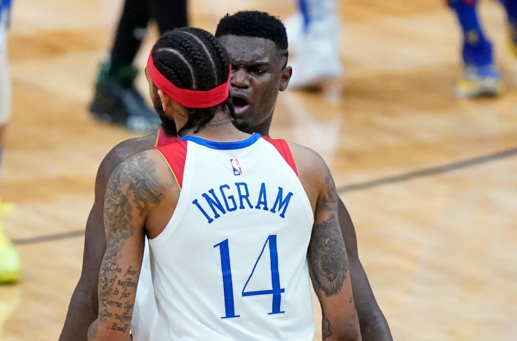 英格拉姆：锡安每场冲筐15次&次次被撞 但裁判总是不响哨