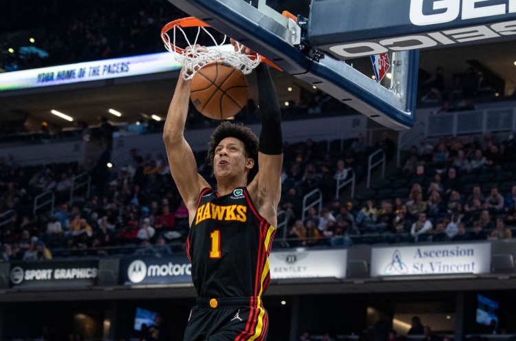 未来可期！杰伦-约翰逊高效砍下28分14板11助4断&生涯首次三双