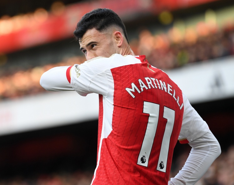 马丁内利:萨卡和哈弗茨能瞬间决定比赛 人人都爱阿尔特塔