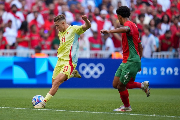 为西班牙扳平比分!费尔明本届奥运会5场比赛已打进4球